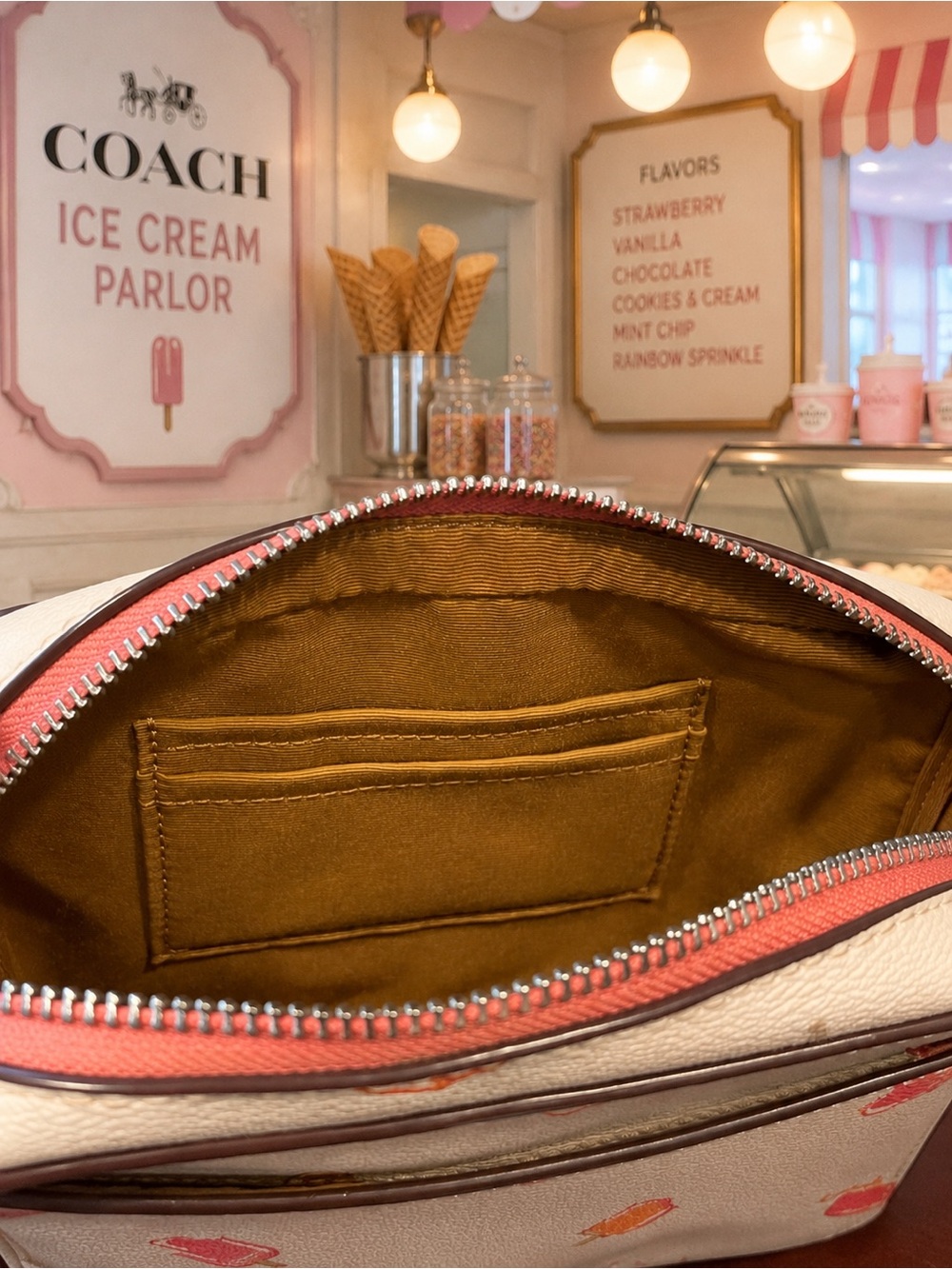 Coach Popsicle Print Mini Camera Crossbody Bag W/ Coach Satin Dust Bag EUC - Picture 11 of 14